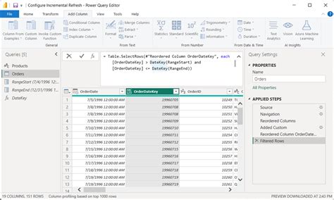 Configuraci N De La Actualizaci N Incremental Y Los Datos En Tiempo