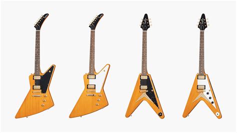 Epiphone X Gibson 1958 Korina Explorer And Flying V Guitars Imboldn