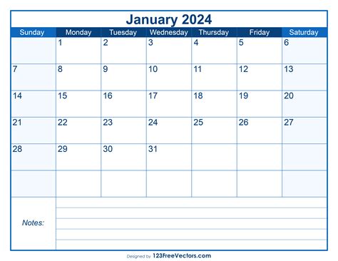 Calendar 2024 January Mirna Brandais