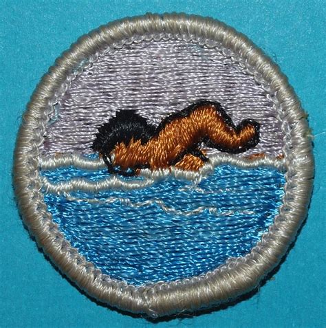 Swimming Type G Merit Badge Cloth Back Boy Scouts Bsa 6211 Worksheets Library