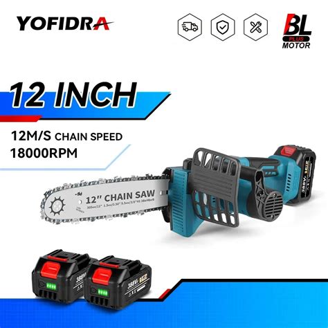 Yofidra Portable Cordless Brushless Electric Saw M Quina Ferramenta De