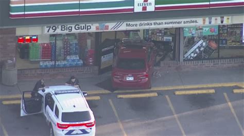 Driver Flees After Crashing Into Denver 7 Eleven