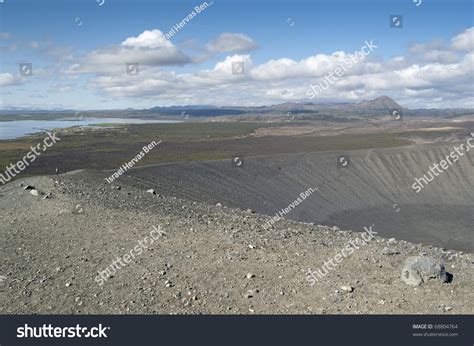 Hverfjall Volcano. Hverfjall Is A Tephra Cone Or Tuff Ring Volcano In ...