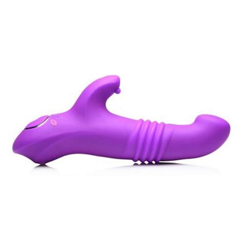 Gossip Blaster 10 Function Thrusting Rabbit Vibrator Purple Sex