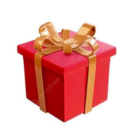 3d Realistic Gift Boxes With Red Color And Gold Tape, Gift, Kado, Box ...