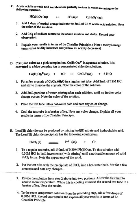 Le Chatelier S Principle Pogil Answer Key Tips For Understanding