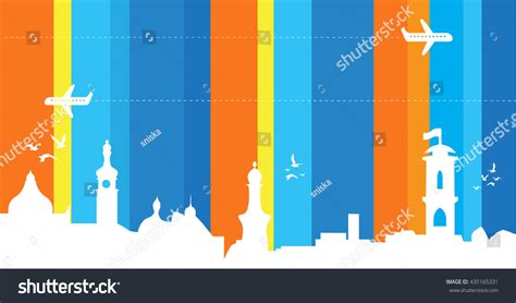 Travel Background Vector Illustration Stock Vector (Royalty Free) 435165331 | Shutterstock