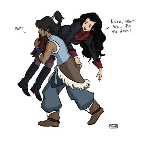 Legend Of Korra And Asami Korra And Asami By Martinehannah On