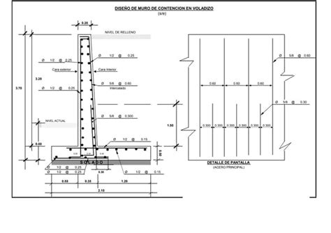 Memoria De Calculo Muro De Contencion En Voladizopdf