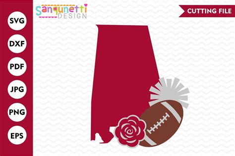 Alabama Football Svg Sport Team Cutting Files 349209 Cut Files