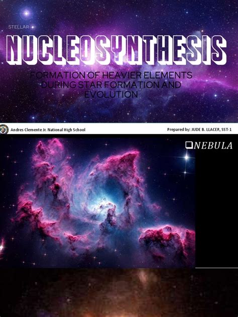 Stellar Nucleosynthesis | PDF