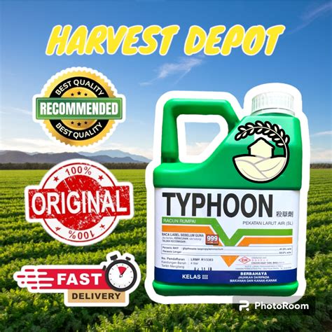 L Typhoon Glyphosate Herbicide Racun Rumput Shopee Malaysia