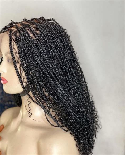 Short Goddess Knotless Braid Wig Box Braid Wig Knotless Etsy