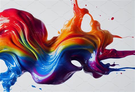 Abstract color splash. | Stock Photos ~ Creative Market