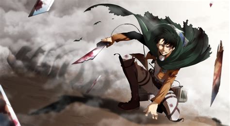 Fond d écran Anime Shingeki no Kyojin La personne Levi Ackerman