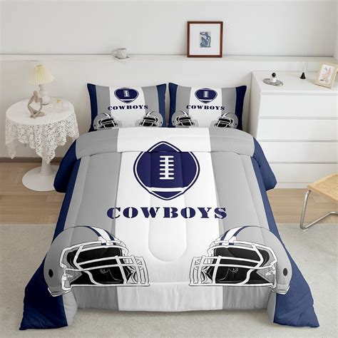 Yst 2pcs American Football Bedding Set Sports Twin Bedding Comforters