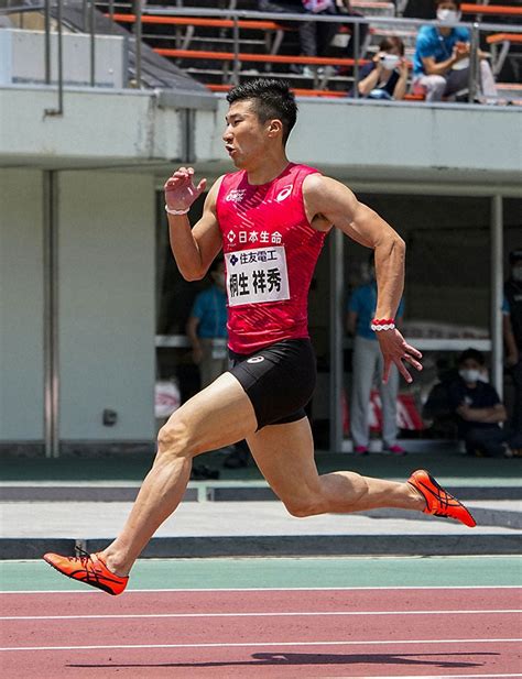 今年6月、陸上布勢スプリント男子100メートル予選に出場した桐生祥秀 ― スポニチ Sponichi Annex スポーツ