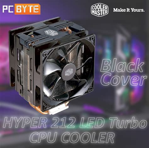 Cooler Master Hyper 212 LED Turbo Black Red CPU Cooler Lazada