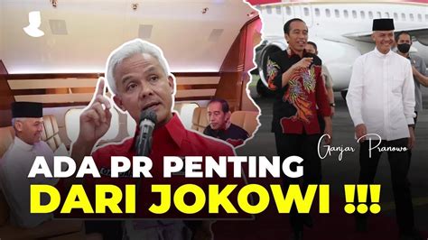 Ganjar Pranowo Diajak Jokowi Naik Pesawat Kepresidenan Pulang Ke Solo