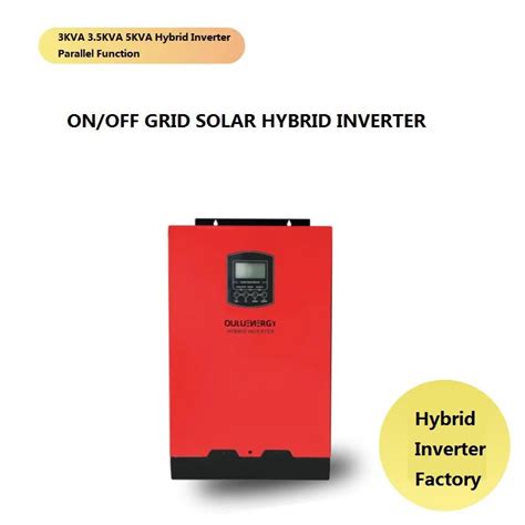 Kw Hybrid Solar Inverter On Off Grid Hybrid Single Phase V Dc To