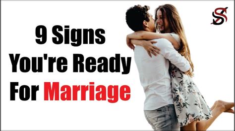 9 Signs Youre Ready For Marriage Youtube