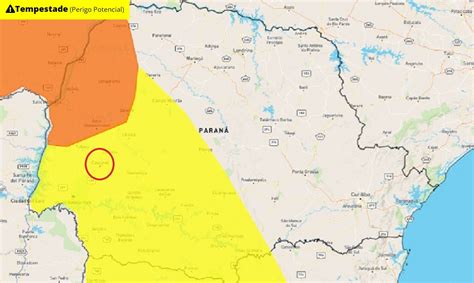 INMET Emite Alerta De Perigo Potencial De Tempestade Em Cascavel CGN