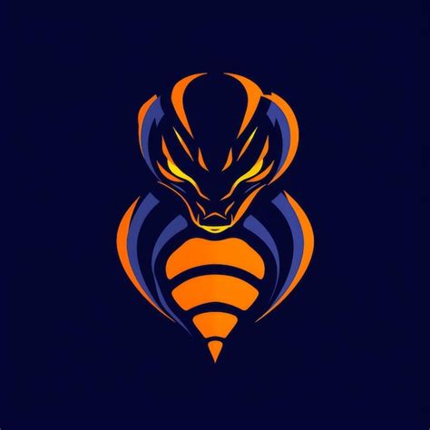 Premium Photo Striking Cobra Esports Logo With Flat Design Generative AI