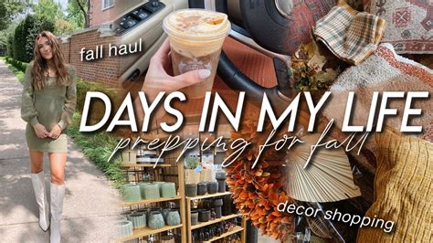 Days In My Life Fall Clothing Haul Prepping For Fall Decor Shopping