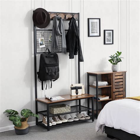 Industrial Shoe Rack Bench