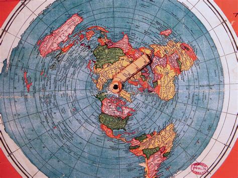 Flat Earth A3 Gleason S New Standard Map Of The World 1892 Poster Print Ebay