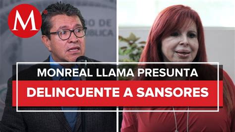 Ricardo Monreal pedirá desafuero de Layda Sansores YouTube