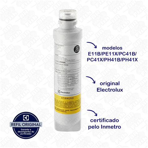 Filtro Refil Água Electrolux PE11B PE11X Original Pappca40 BR Fish