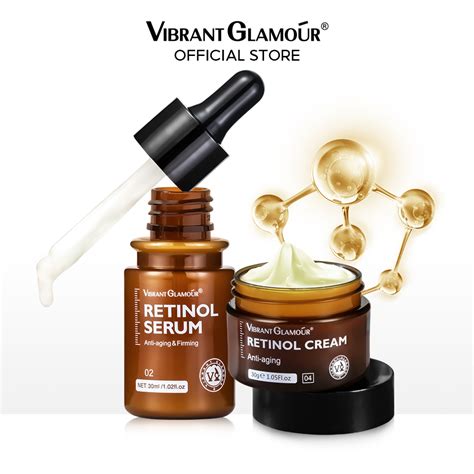 Vibrant Glamour Retinol Set Face Cream Serum Va Anti Aging Whitening