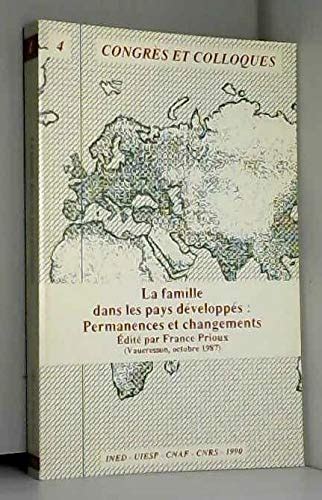 La famille dans les pays développés permanences et changements Actes