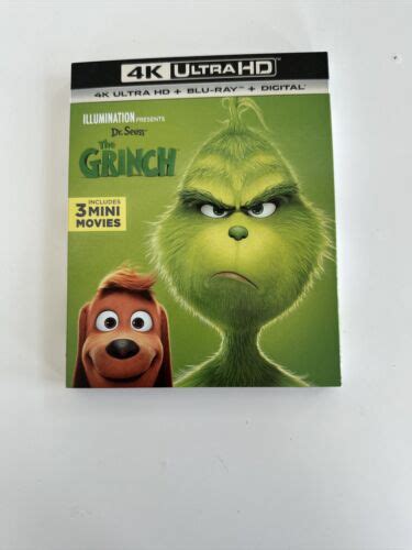 Illumination Presents Dr Seuss The Grinch K Uhd Blu Ray New