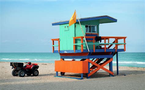 Guard House South Beach Miami Photograph By Angelito De Jesus Pixels