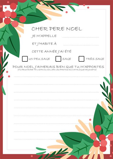 Lettre Du Pere Noel Imprimer Gratuit Bobbi Stormi