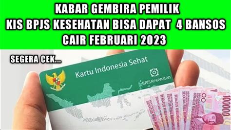 Kabar Gembira Pemilik Kis Bpjs Kesehatan Pbi Jk Bisa Dapat Bantuan