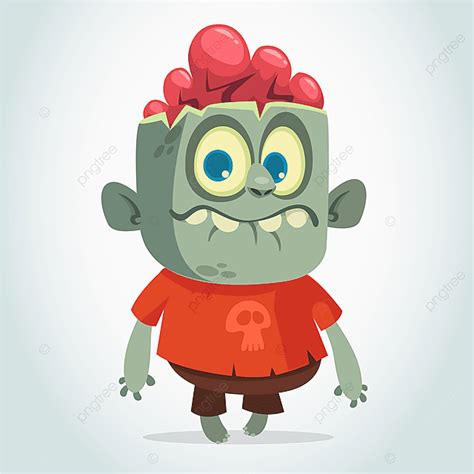 Zombies Halloween Vector Design Images Cartoon Funny Zombie Halloween