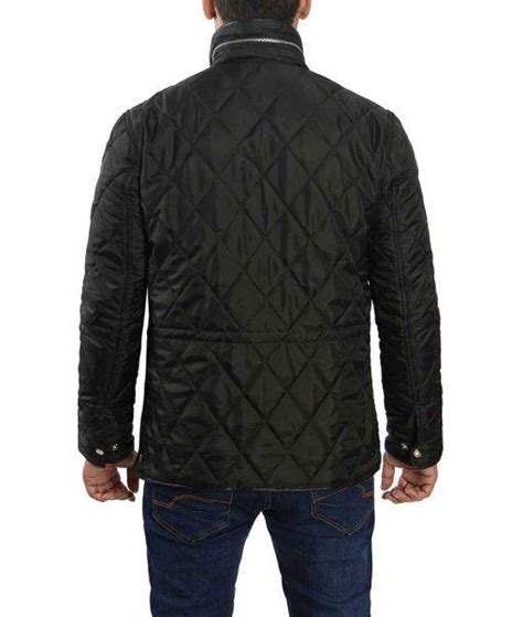 Men’s Quilted Lightweight Black Jacket - FJM