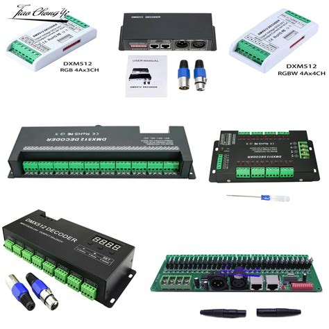 DMX512 RGB RGBW LED Controller 3 4 6 12 24CH 30CH 30 Channel 2A 3A 5A