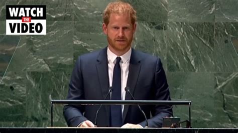 Prince Harry Shocked In United Nations Speech With A Major Attack On