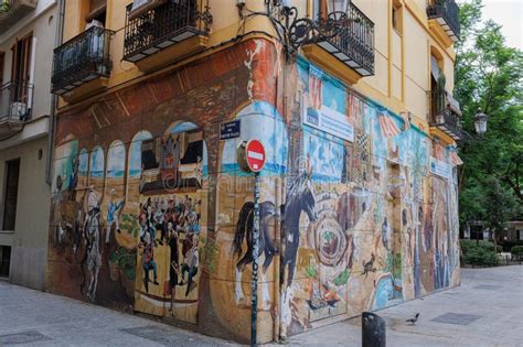 Streets In The Old Neighborhood Of Barrio Del Carmen In Valencia Spain