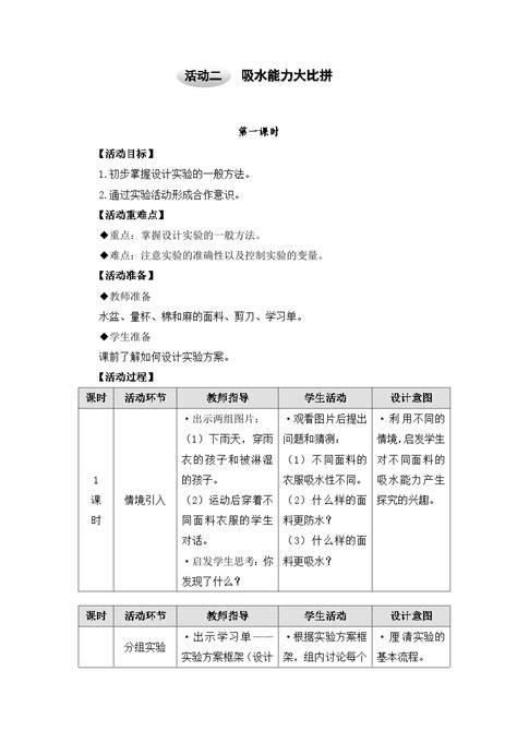 小学综合实践活动沪科·黔科版三年级下册衣服的学问优秀教学设计 教习网教案下载