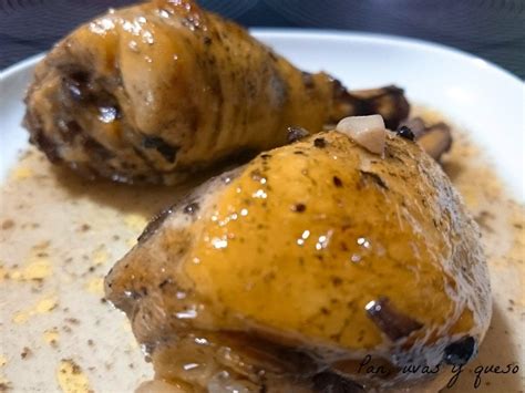 Pollo Campestre En Crock Pot Pan Uvas Y Queso