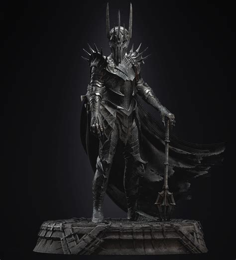 A Statue Of A Knight Standing On Top Of A Wooden Platform With Two