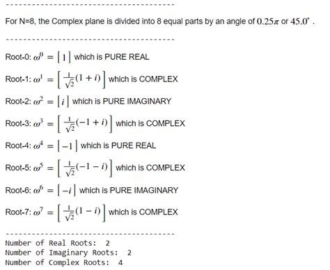 Calculating Nth Roots Of Unity In Python Programming Questions And