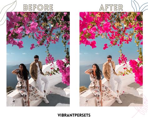 2 Lightroom Mobile Presets Vibrant Travel Blogger Presets Color Pop