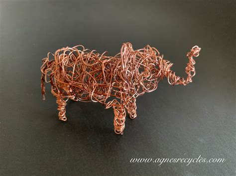 Electric wire art - Agnes Recycles