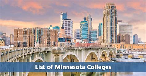 Sortable List of Minnesota Colleges